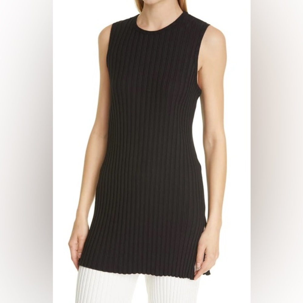 Simon Miller Ribbed Aukai Tunic in Black, size Medium